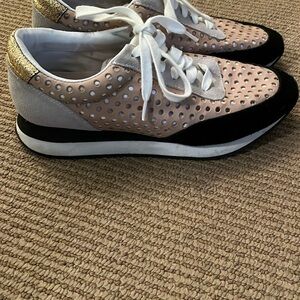 Loeffler Randall Rio Sneaker in Buff size 8 excellent condition